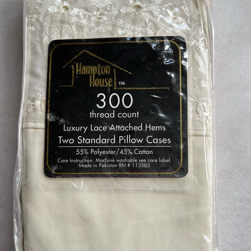 Two standard pillow cases NWT